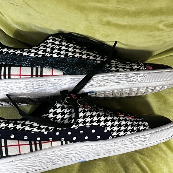 PUMA Court Culture Mixed Pattern Low Top Sneakers Size 9 - Picture 7 of 8